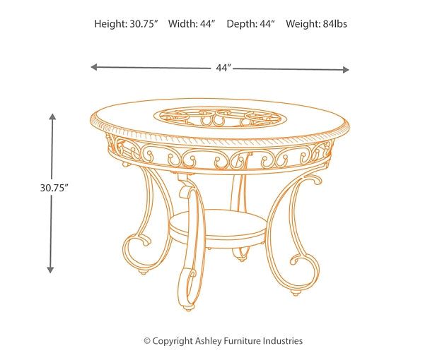 Glambrey Round Dining Room Table