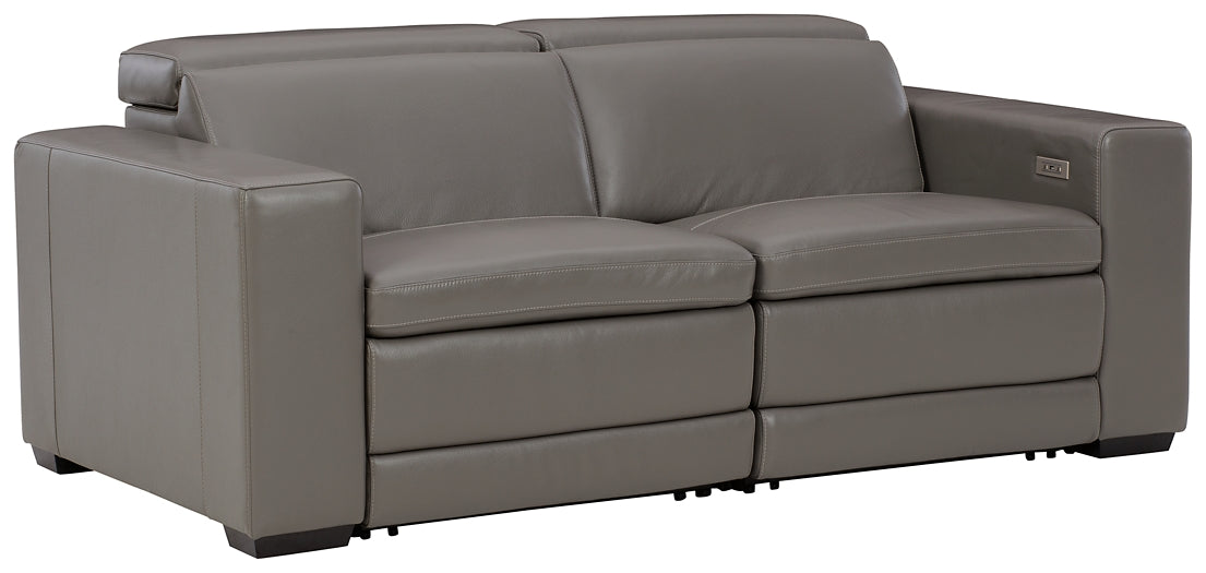 Texline 3-Piece Power Reclining Sectional Loveseat