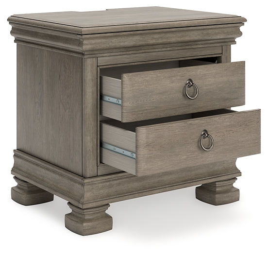 Lexorne Three Drawer Night Stand