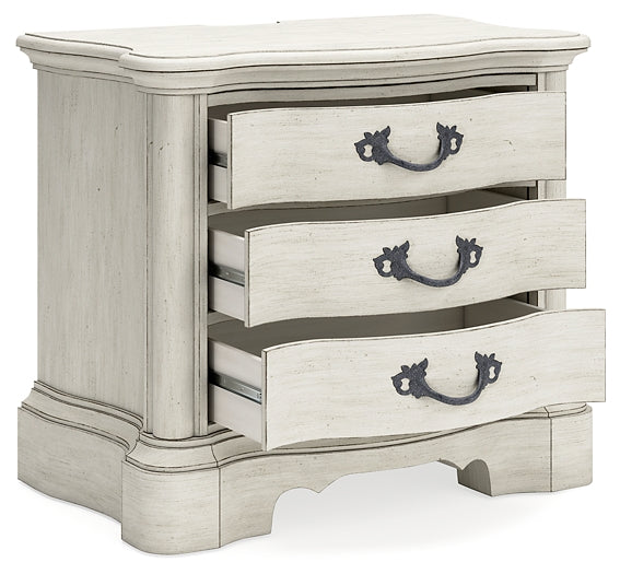 Arlendyne King Upholstered Bed with Mirrored Dresser, Chest and 2 Nightstands