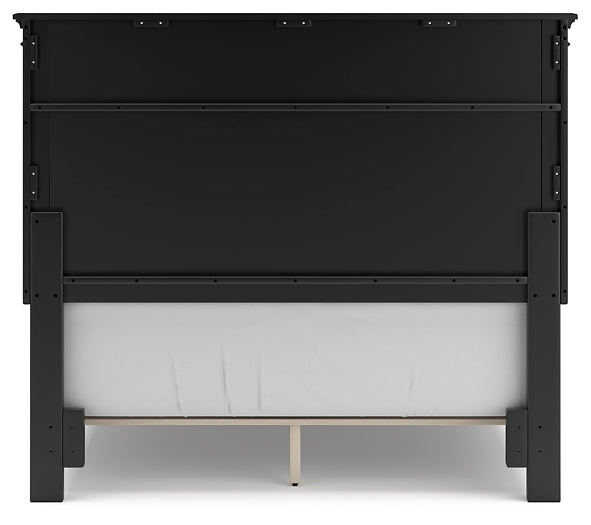 Lanolee Full Panel Bed with Mirrored Dresser and 2 Nightstands