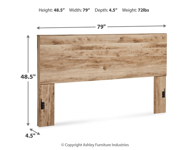 Hyanna King Panel Headboard with Mirrored Dresser