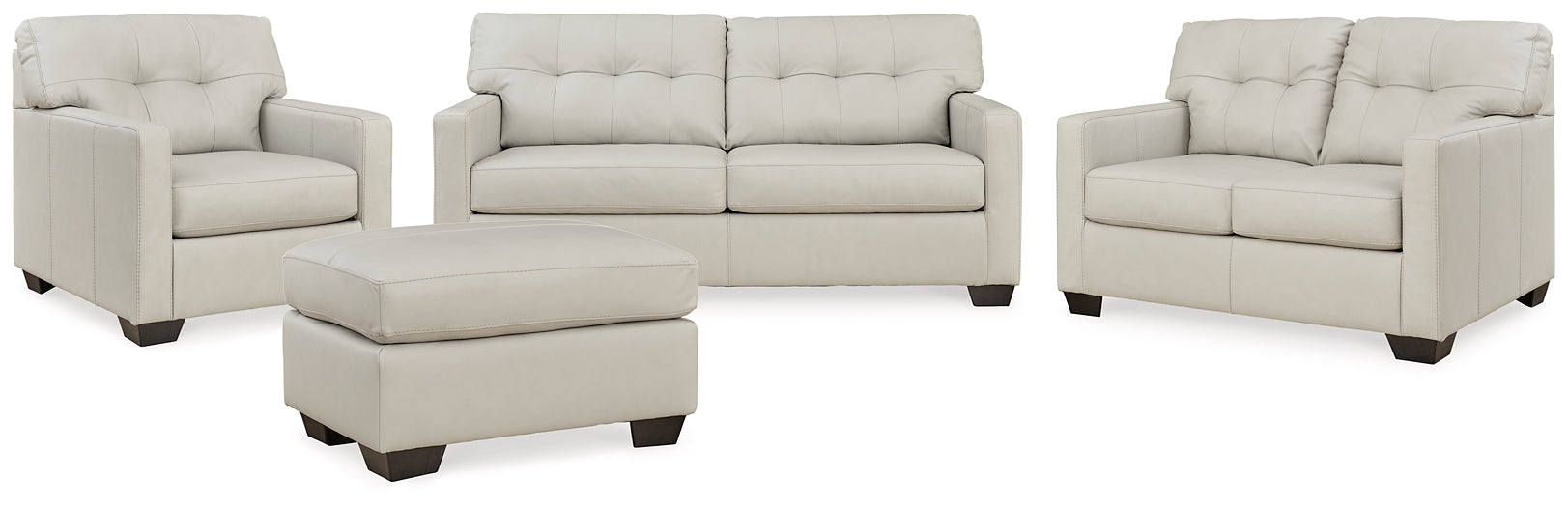 Belziani Sofa, Loveseat, Chair and Ottoman