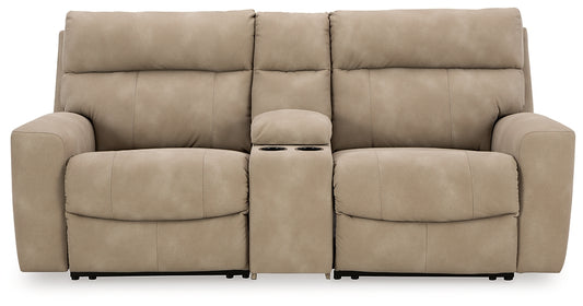 Next-Gen DuraPella 3-Piece Power Reclining Sectional Loveseat with Console