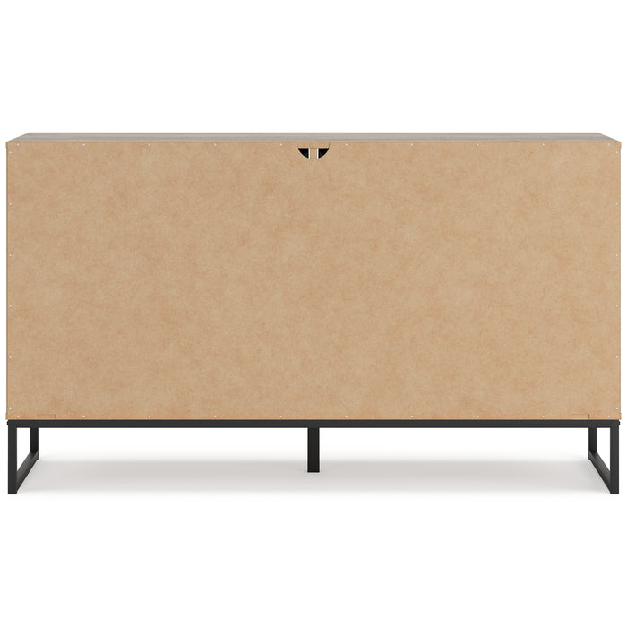 Deanlow Twin Panel Headboard with Dresser and Nightstand